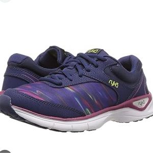 Ryka Raze Walking Training Shoe -Size 7.5 - Navy Multi-Color